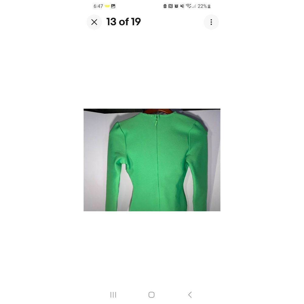 Superdown Sasha Cutout Bandage Mini Dress Bright Green Size Small NWT - Picture 9 of 11